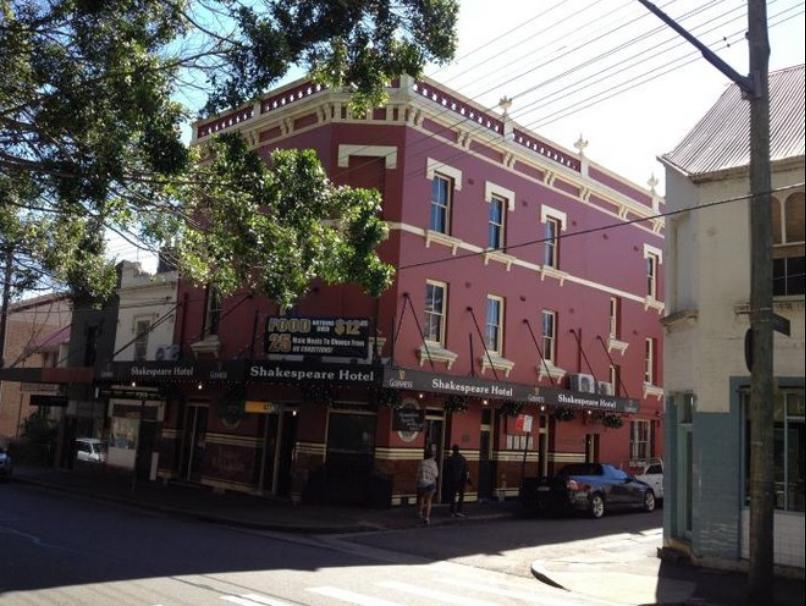 莎士比亚酒店 Surry Hills 外观 照片